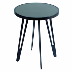 Altobuy 3663738805124, Table basse, Forme arrondie, Noir