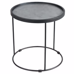 Altobuy 3663738805223, Table basse, Forme arrondie, Gris