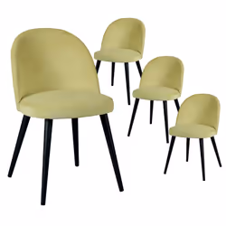 Altobuy 3663738805889, Polyester, Jaune, Bois, Bois, Intérieure, Molly