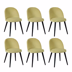 Altobuy 3663738806152, Polyester, Jaune, Bois, Bois, Intérieure, Molly