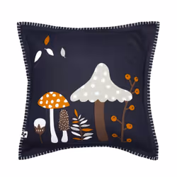 Altobuy 3663738808415, Bleu, Carré, Coussin décoratif