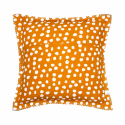 AUTOMNE - Coussin Déhoussable 40x40cm Coton Motifs Champignons