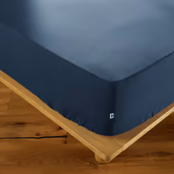 SAMIA - Drap Housse 140x190cm Coton Coloris Mûre