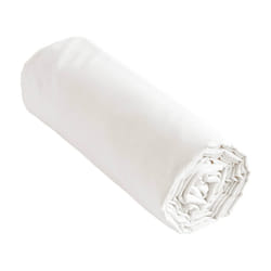 SAMIA - Drap Housse 160x200cm Coton Coloris Coco