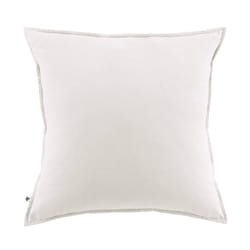 HEDDA - Taie d'Oreiller 63x63cm Flanelle de Coton Coloris Neige