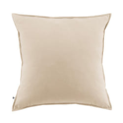 HEDDA - Taie d'Oreiller 63x63cm Flanelle de Coton Coloris Sable