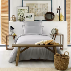 Altobuy - hedda - Taie d'Oreiller 50x70cm Flanelle de Coton Coloris Brume - Gris