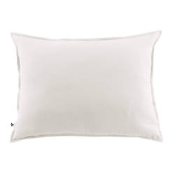 Hedda - Taie d'Oreiller 50x70cm Flanelle de Coton Coloris Neige - Blanc