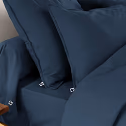HEDDA - Taie d'Oreiller 50x70cm Flanelle de Coton Coloris Nuit