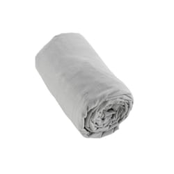 HEDDA - Drap Housse 140x190cm Flanelle de Coton Coloris Brume