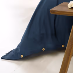 Altobuy - hedda - Housse de Couette 140x200cm Flanelle de Coton Coloris Nuit - Vue supplémentaire 4