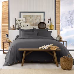 Altobuy 3663738809788 housse de couette Gris Coton 260 x 240 cm - Vue supplémentaire 2