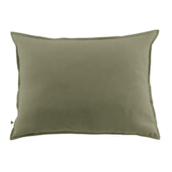 HEDDA - Taie d'Oreiller 50x70cm Flanelle de Coton Coloris Romarin