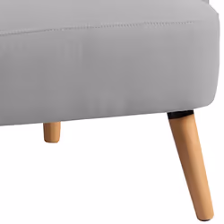 Altobuy - teodore - Fauteuil Rembourré Tissu Gris Clair - Gris