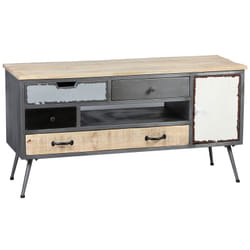 Altobuy STAHL Support TV et centre de divertissement 4 tiroir(s)