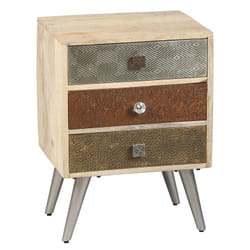 Altobuy 3663738821926 Table de nuit et table de chevet 3 tiroir(s) Marron