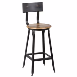 Altobuy - indus - Lot de 2 Chaises Snack H65 - Gris