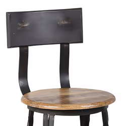 Altobuy - indus - Lot de 2 Chaises Snack H65 - Gris