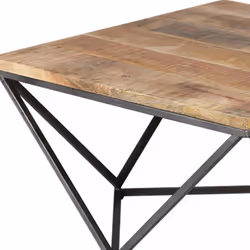 Altobuy 3663738822053 Table à café, latérale et de salon Table basse Forme carrée