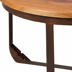 Altobuy 3663738823029 Table à café, latérale et de salon Table basse Forme arrondie