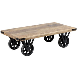 Altobuy - roxanne - Table Basse Rectangulaire - Marron clair