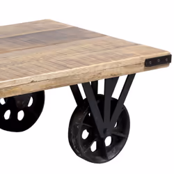 Altobuy - roxanne - Table Basse Rectangulaire - Marron clair