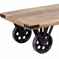 Altobuy - roxanne - Table Basse Rectangulaire - Marron clair