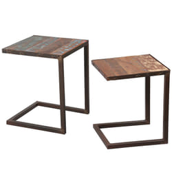 Altobuy 3663738823074 Table à café, latérale et de salon Forme carrée