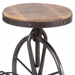 Altobuy - vianey - Tabouret à Crémaillère - Gris