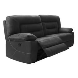 Altobuy - almeria - Canapé Relax Electrique 3 Places Gris Foncé - Gris