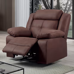 Altobuy - fabares - Fauteuil Relax Manuel Chocolat - Marron foncé