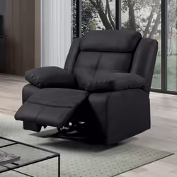 Altobuy - fabares - Fauteuil Relax Manuel Tissu Gris - Gris