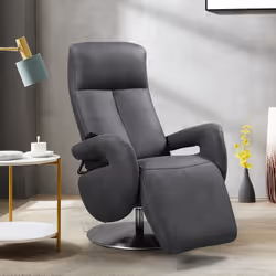 Altobuy - rosario - Fauteuil Relax Electrique Tissu Gris Foncé - Gris - Vue supplémentaire 4