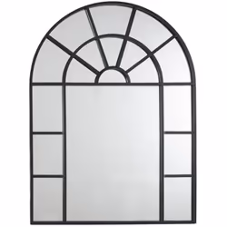 Miroir Fenêtre Métal Noir 60x80 cm