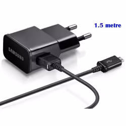 Chargeur secteur SAMSUNG ETA-U90EWE + cable 1.5m Noir Micro USB pour Galaxy S7 EDGE