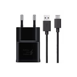 Samsung Galaxy S9 Charge Rapide AFC 2A NOIR + cable 150cm TYPE C