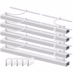 Lot de 5 motorisations en linteau pour volets battants Commande filaire avec interrupteur Baie de 800 à 1500 mm (2 vantaux) C ...
