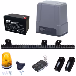 Kit de motorisation SLID'UP MC500 pour portail coulissant Batterie de secours préinstallée dans le boîtier Détection de prése ...