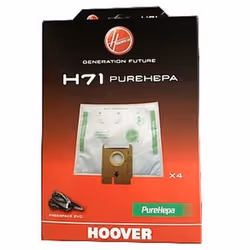 Boite de 4 sacs H71 d'origine pour aspirateur HOOVER 35601069 Appareils compatibles : [ASPIRATEUR HOOVER: ] CFV1605 082 1600W ...