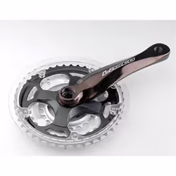 Pédalier VTT - Lasco - 42-32-22D - Aluminium - 170 mm - Pare-chaîne démontable