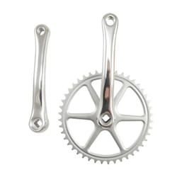 Pédalier Monovitesse - Lasco - 44D - Aluminium Argent - 170 mm - Axe Carré