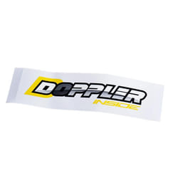 Autocollant Paire De Stickers Doppler Pour Auto Doppler Jaune