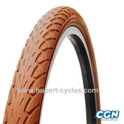 Pneu VTT 26x1.75 TR Deli City Marron Vin - No Name - Mixte - Adulte - VTT