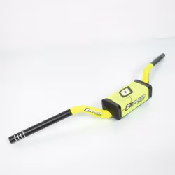 Guidon jaune gros diamètre Oversize Doppler à˜28mm L775mm pour moto cross enduro