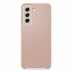 Coque silicone Soft Touch - Samsung - Galaxy S21 FE - Sable-rose - Antichoc - Recharge sans fil