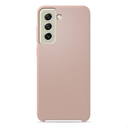 Coque silicone Soft Touch - Samsung - Galaxy S21 FE - Sable-rose - Antichoc - Recharge sans fil
