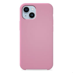 Coque silicone Soft Touch - Apple - iPhone 14 Plus - Rose - Antichoc - Recharge sans fil