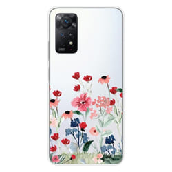 Coque en silicone - Compatible Xiaomi Redmi Note 11 Pro Plus 5G - design printemps en fleurs