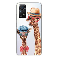 Coque en silicone - Compatible Xiaomi Redmi Note 11 Pro Plus 5G - design funny girafe
