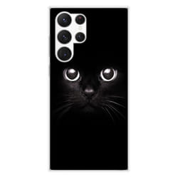 Coque en silicone - Compatible Samsung Galaxy S23 Ultra - design yeux de chat
